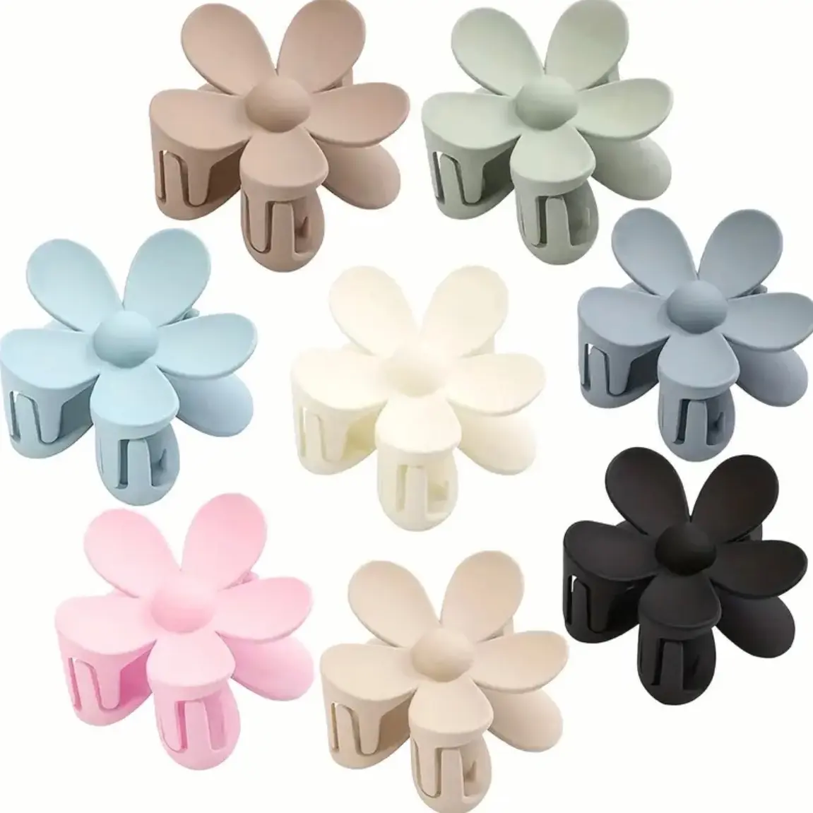 Random color Large flower claw clip