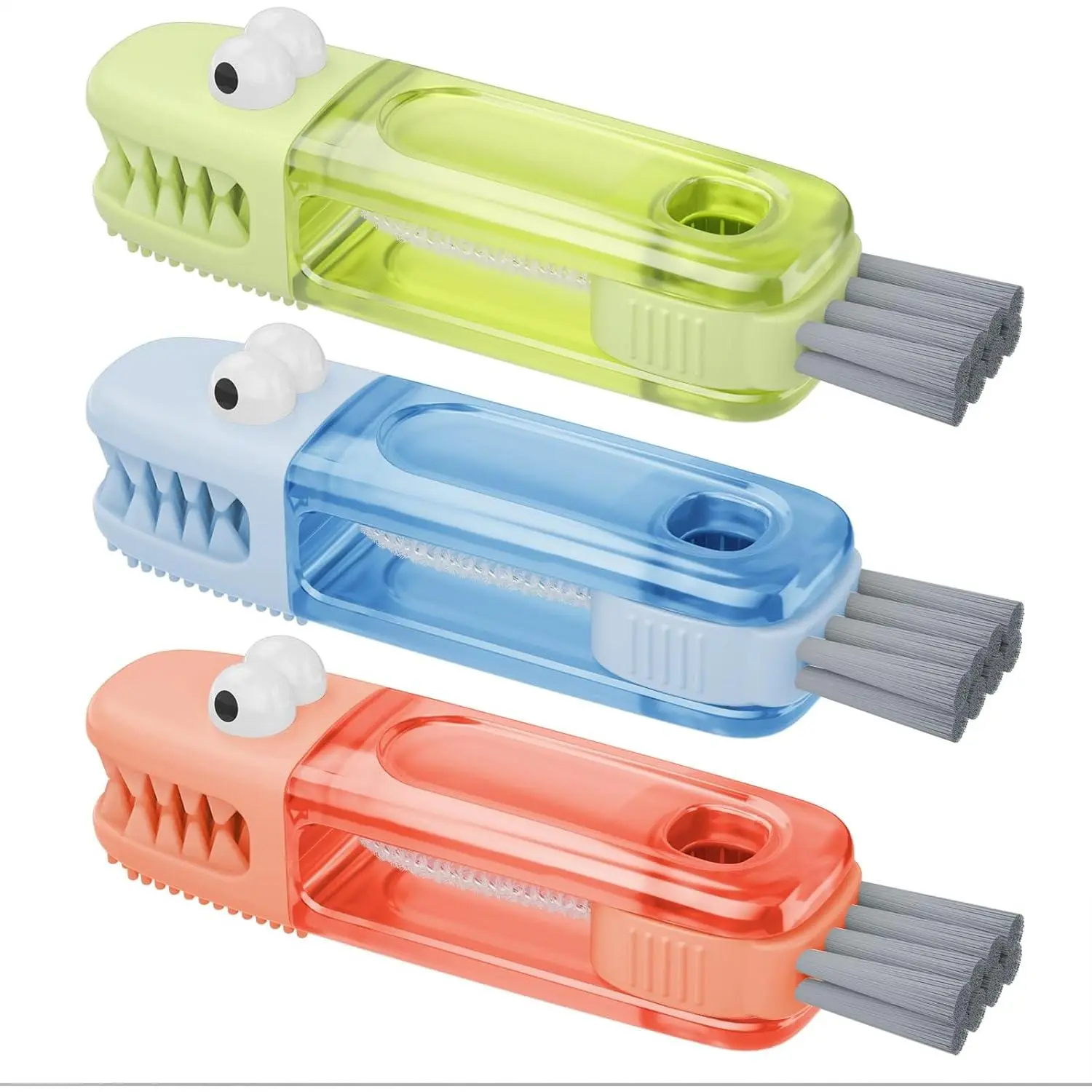 3 in 1 Cup Lid Gap Cleaning Brush Set, Multifunctional Bottle Cleaning Brush,  Cup Lid Gap Cleaner,  Kitchen Crevice Cleaning Tools (Multicolored)