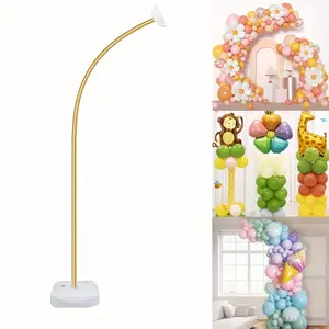 8.2FT Flexible Balloon Arch Stand, Freely Bendable Frame with Stable Base, Floor Background Decor for Wedding Birthday Home Party