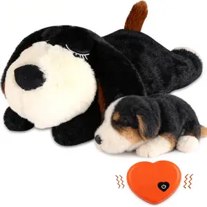 Durable Chew Calming Puppy Heartbeat Stuffed Toy - Helps New Pups Sleep Through the Night, Stops Crying, Ideal Dog Gift for Special Occasions