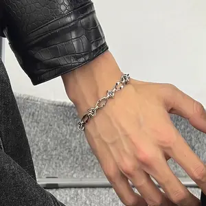 Thorn Titanium Steel Bracelet – Unisex Hip-Hop Trend