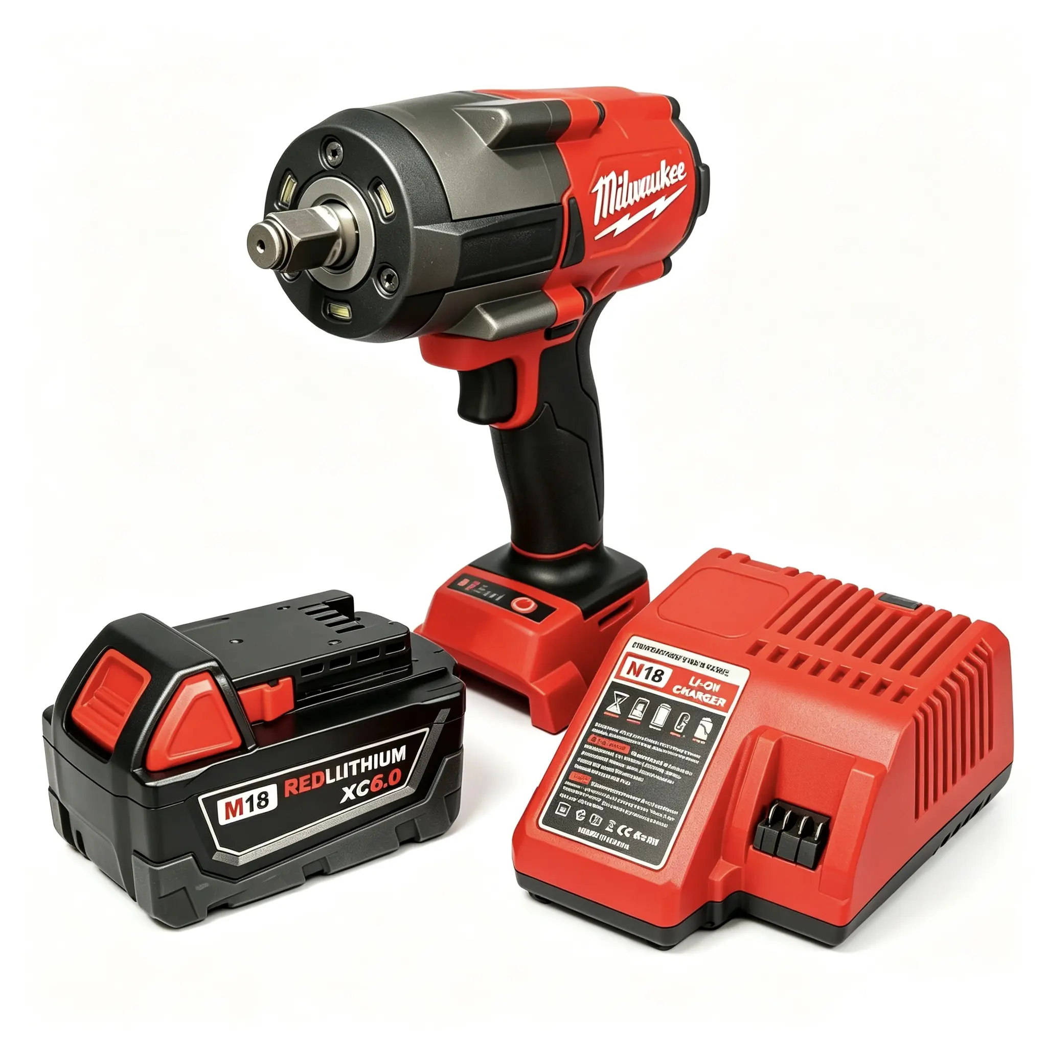 Milwaukee M18 Cordless Impact Wrench - 1000 Nm Torque, Mechanic Tool, Tools for Mechanics, Ideal for Auto Repair, Lug Nut Bolt & Socket Fitting Tasks, Brushless Motor