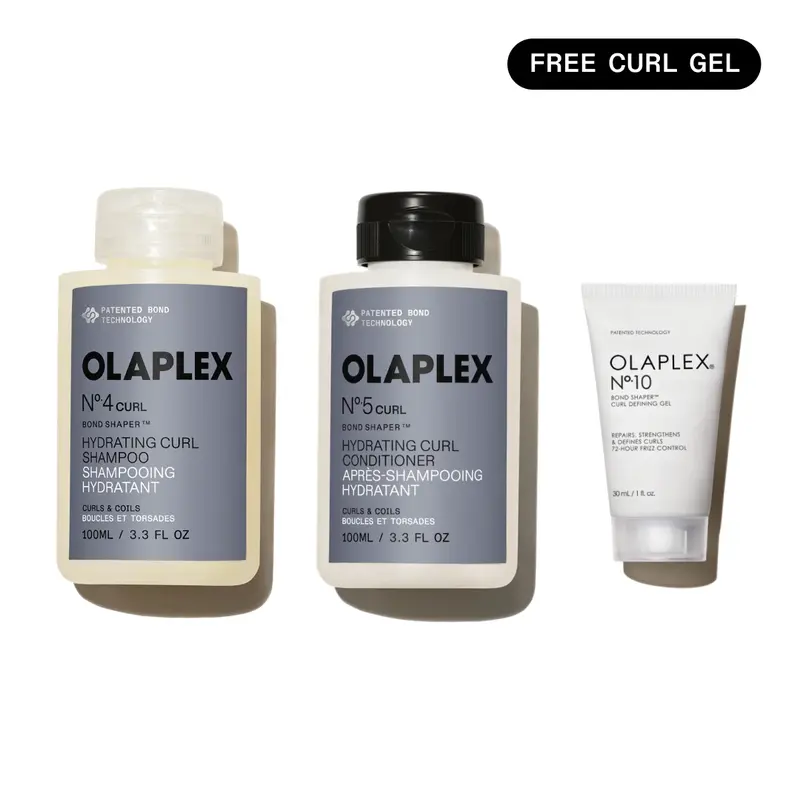 OLAPLEX Curl Hydrate + Define Trial Set - Nº.4CURL Shampoo + Nº.5CURL Conditioner for Curls, Coils & Waves