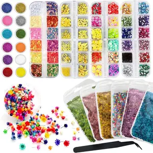Decoration Accessories for Versatile Crafts Making, Contains Glitter Flakes, Sequins & Dried ,  for  , Handicrafts,  - Making,etc