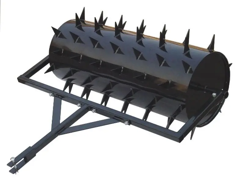 212 MAIN 36 in. Drum Spike Aerator Tool, Lawn Aerating Tool with Deep Penetration Spikes