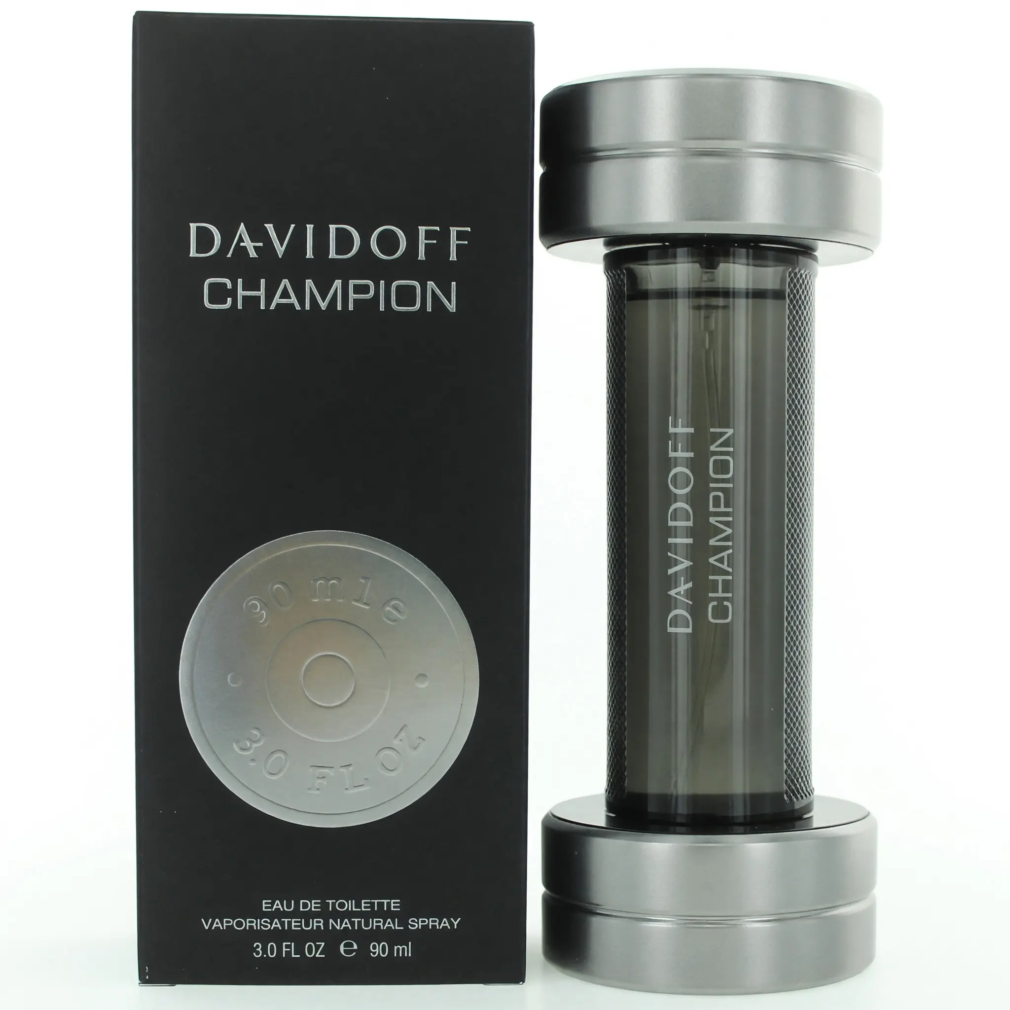 Men's Champion by Davidoff 3 oz EDT Spray - Fresh Bergamot Perfume with Citrus, Cedarwood & Energising Combination