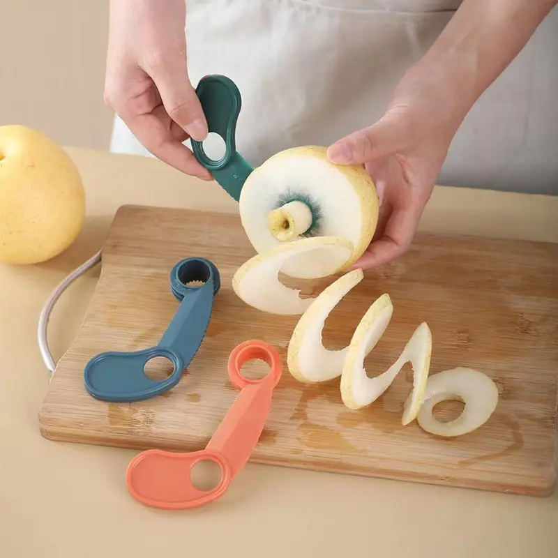 1pc Fruit Vegetable Spiral Cutter, Cucumber Potato Slicer, Fruit Splitter, Roller Cutter, Kitchen Accessories