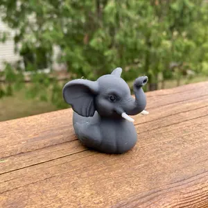 Elephant Duck Miniature Figurine For Jeeps Dashboards