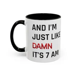 [BNB Gift] “7AM Mood Coffee Mug – Hilarious Morning Quote Cup for Coworkers & Best Friends | Fun Office Gift for Anyone Who Isn’t Ready for the Day Yet”