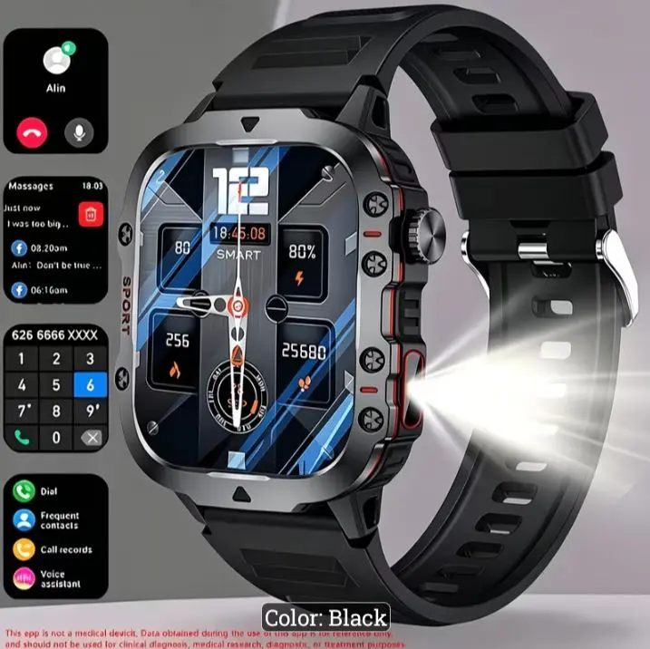 Reliable Smart Watch, Fitness Tracker with Heart Rate Monitor, Water-Resistant Wearable Device for Daily Use & Sports