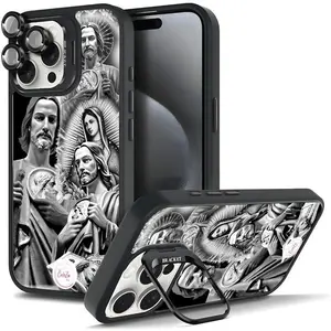 Religious Art God Bless The Virgin Mary Dollar Pattern Phone Case  -Durable, Shock Absorbing and Stylish Protection -Compatible with iPhone 17,16, 15, 14, 13, 12, 11, Plus, Pro,Pro Max, Perfect birthday gift for friends.