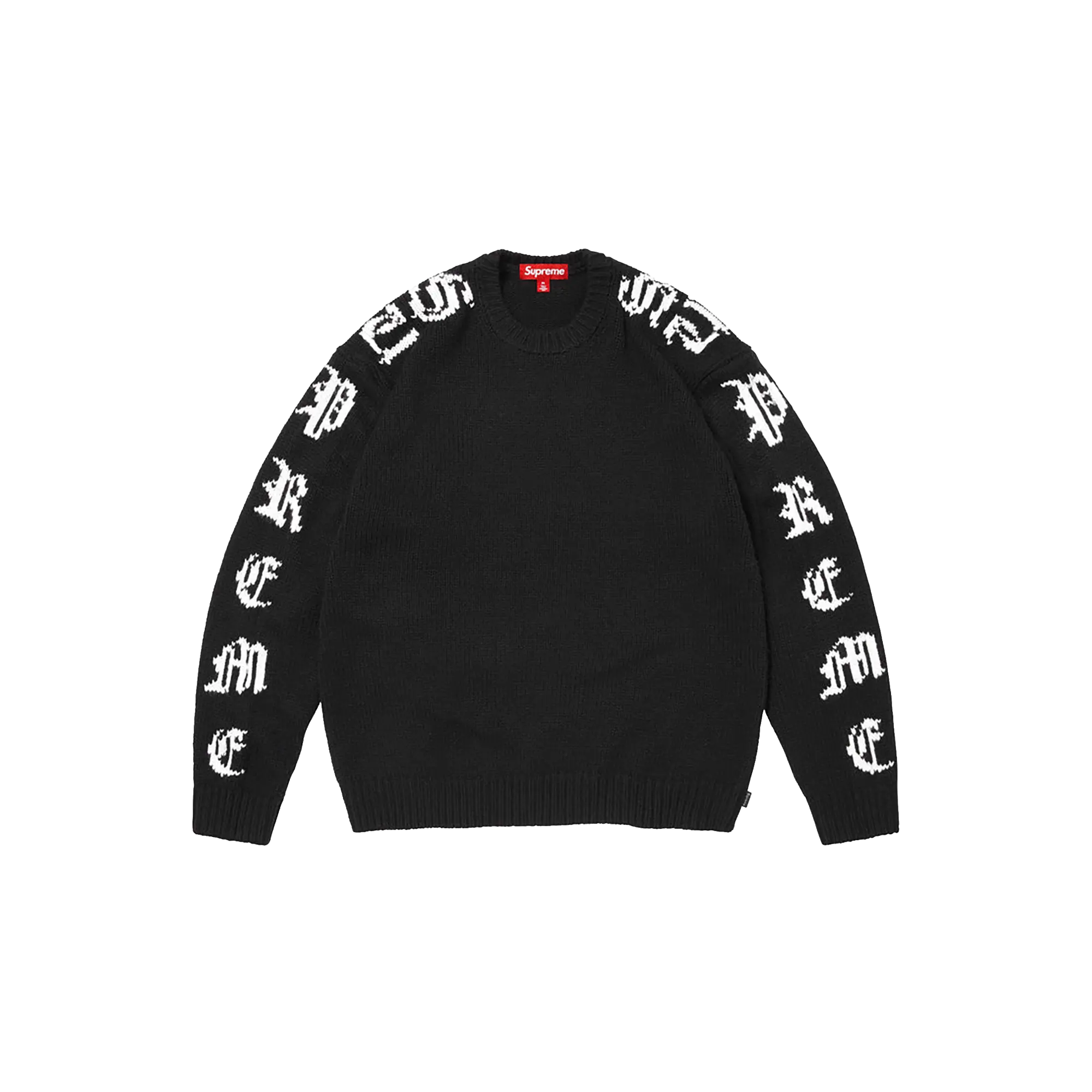 Old English Sleeves Sweater "SS26 - Black" SU27150