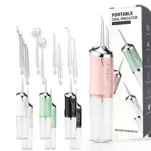 valentine gifts Rechargeable Water Flosser, Cordless DentalFlosser, Portable Oral Irrigator with 4 Counts JetTips, Waterproof Teeth Cleaner, 3 Modes Teeth~anina Toolfor Home & Travel #ToP Picks