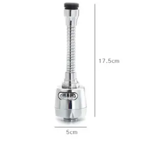 Kitchen Faucet Sprayer Attachment 360° Rotatable Anti-Splash Water Saving Tap Head with Universal Adapter Set Stainless Steel Extender for Sink Accessories Tools