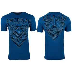 American Fighter Men's Casual Short-Sleeve Graphic T-Shirt, Menswear Top