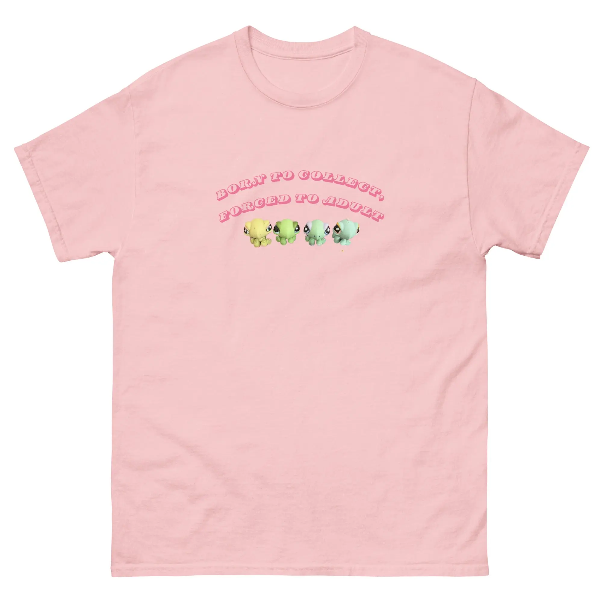 Born to Collect Forced to Adult Funny LPS Graphic Tee