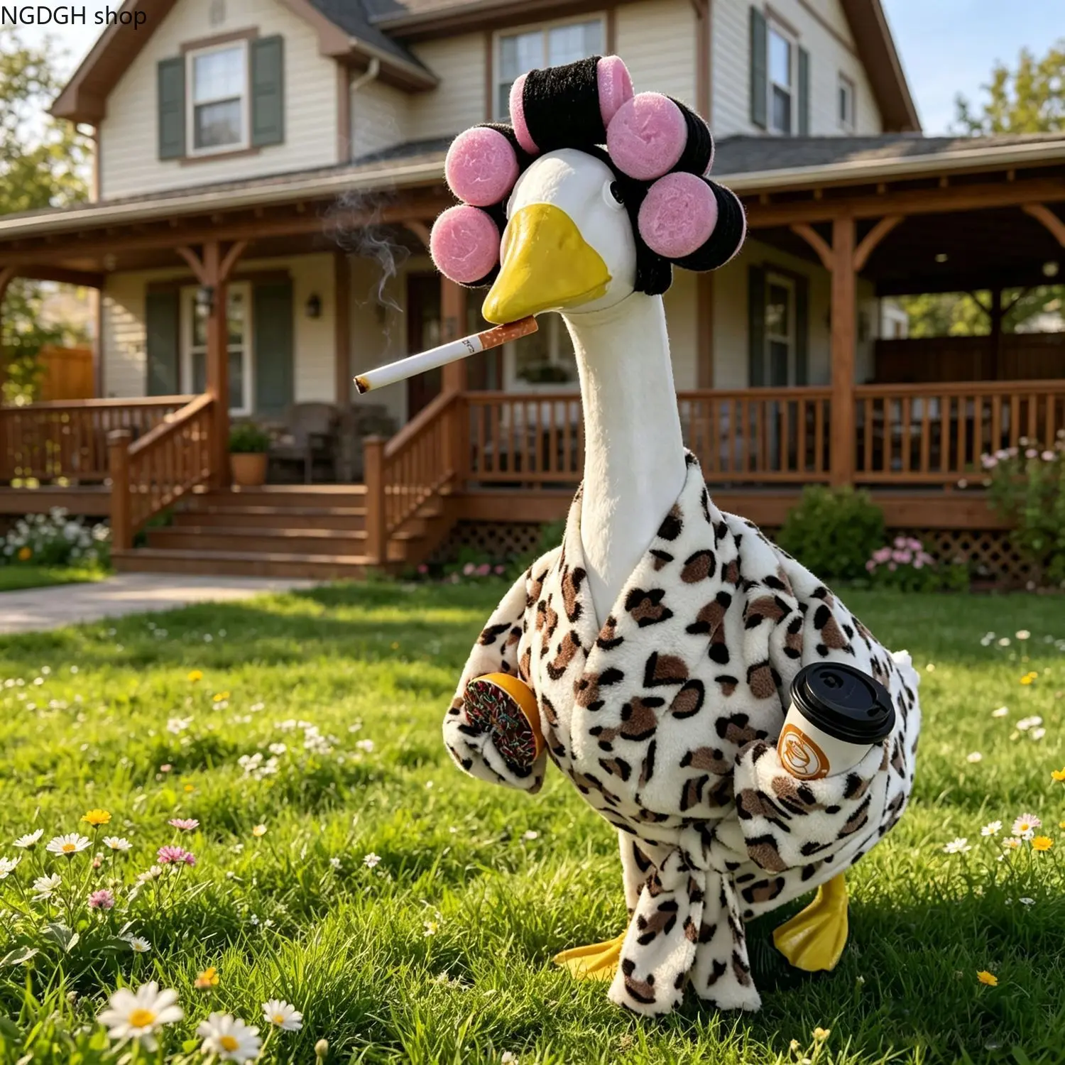 Fuzzy Fabric Leopard Doll Accessory Pack - Robe, Mini Snack, Hair Styling Items, Well-Sized for Standard Stuffed Animals, Ideal for Kids' Role Play, Children’s Role Playing Game