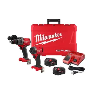 212 MAIN M18 Drill & Hex Impact Combination Wrench Complete Kit, Cordless Power Tool, High-Torque M18 Combo
