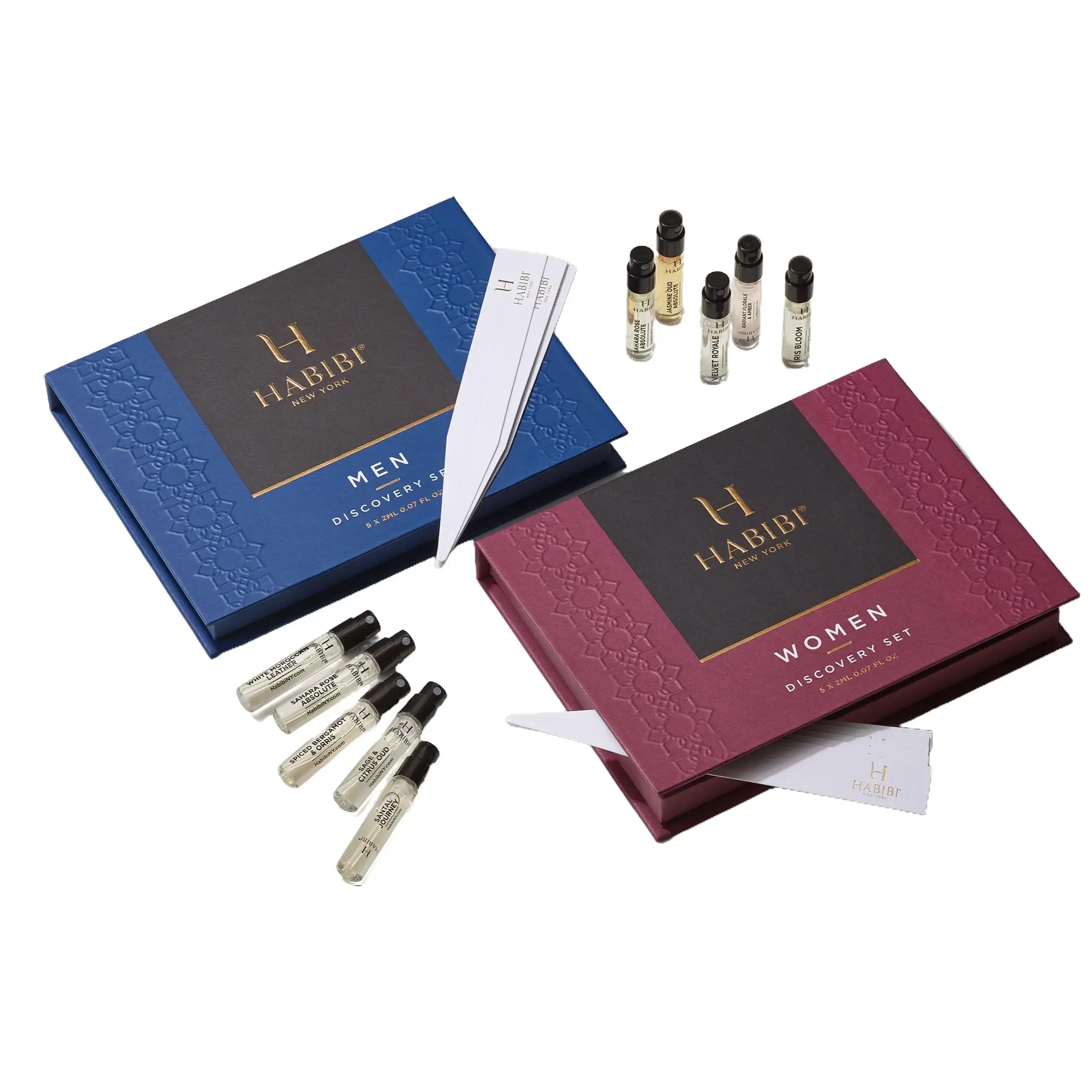 HABIBI NEW YORK Fragrance Discovery Set - 10 Mini Sized EDP Perfume Sprays, Luxury Packaging Box-Packed Fragrance Set for Men & Women with Bag, Edp Perfume Spray, Box-Packed Fragrance Sets