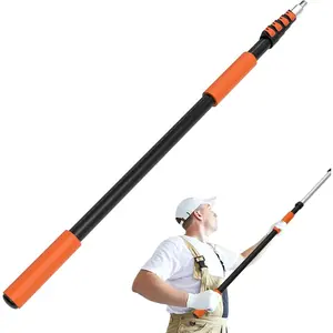 Telescoping Extension Pole, Reach to 26FT Telescoping Pole Multi-Purpose 5-20FT Lightweight, Sturdy with Universal Twist-on Metal Tip Extendable for Dusting Painting Window Cleaning