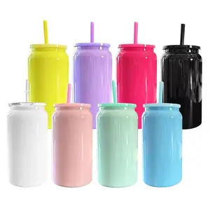 25-Piece USA Warehouse 16oz Sublimation Blank Hydration Tumbler Cups with Insulated Lids & Straws, Double Wall Vacuum Water Bottles, UV DTF Printing Compatible Insulated Lid Bottle for Party Favors, Promotional Gifts