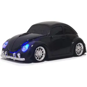 Car Mouse for Computer, Cool and Cute Car-Shaped Mouse, Wireless 2.4Ghz Optical Mice for Laptop PC Mac (Black)
