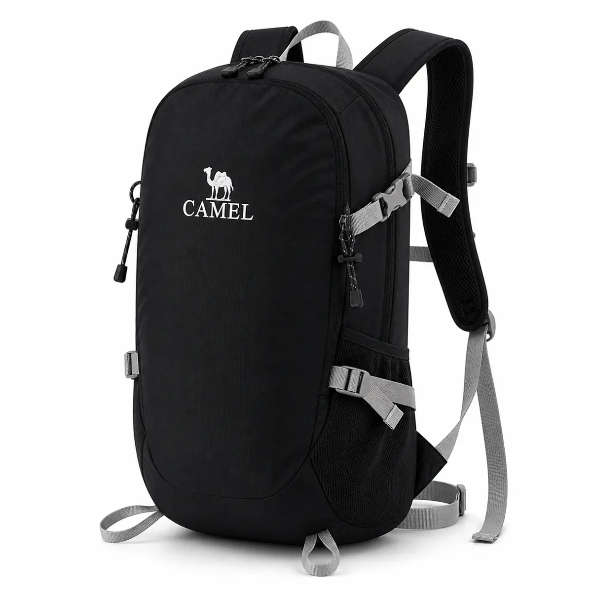 Camel Hiking Backpack with Multi-Compartment Storage, Durable Lightweight Daypack for Travel, Gym, Camping, Fishing & Outdoor Sports, Father's Day Gift