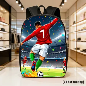 A lightweight, high-capacity, unisex backpack featuring a soccer theme. Equipped with adjustable shoulder straps and side pockets, it is suitable for daily casual use, commuting, and a variety of other purposes. An ideal choice for hiking, mountaineering,