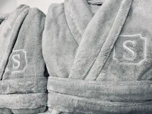 Personalized Gifts for Him, 100% Cotton Turkish Plush Robe, Father's Day Gifts, Boyfriend Gift, Soft Monogrammed Robe