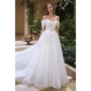 Andrea & Leo WL089 Off Shoulder Wedding Dress