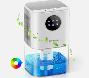 UPGRADED 1700ml Small Compact Dehumidifier for Room Bathroom Kitchen Office Wardrobe Auto Shutoff Mini Portable Quiet Dehumidifier Helps Humidity