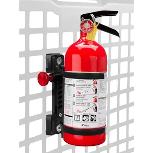 Panel Fire Extinguisher Mount Kit Fits 1"-2" Rigid MOLLE Panel Holes, Quick Release Car Fire Extinguisher Mount Holder with 4 Clamps for Vehicles MOLLE Panle Accessories