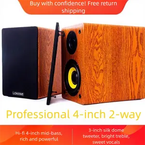 4 Inch HIFI Fever Level Passive Speaker Bookshelf Desktop Audio Car Home Theater Amplifier Surround