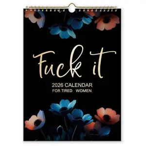 2025 Funny & Sarcastic Wall Calendar for Women – Monthly Planner, Office & Home Humor, Gag Gift for Friends, Coworkers, Moms