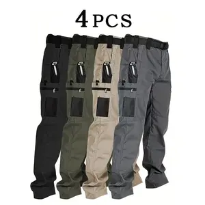 Men’s 4-pack tactical cargo pants are made from a brand-new 230 g/m² fabric, featuring multiple pockets and zip closures. Available in a variety of colors, these pants are ideal for spring and summer wear. summerwins