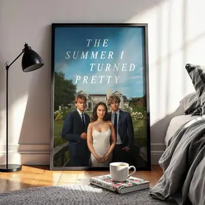 The Summer I Turned Pretty Cover Poster, Romantic Drama TV Show Wall Art, Lola Tung, Christopher Briney, Glossy Large Format Gift