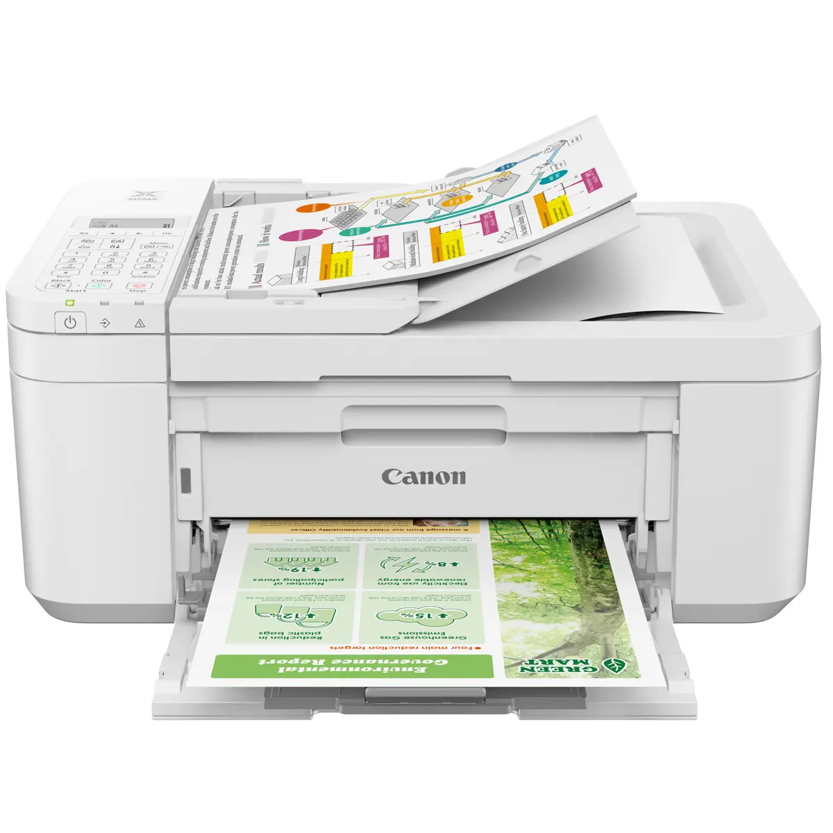 Canon PIXMA TR4720 Wireless All-In-One Inkjet Printer, White