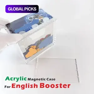 5mm Acrylic Display Box for English Booster Box, Card Hobby Box, Transparent High-Definition Rectangular Case, Elegant Portable Storage Solution