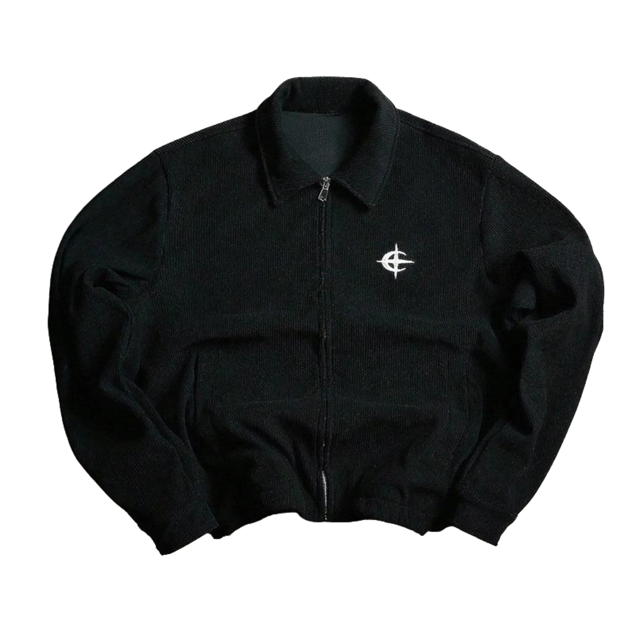 Simple Retro Lapel Jacket Spring Autumn Fashion Casual Zipper Coat Men Office Business Streetwear