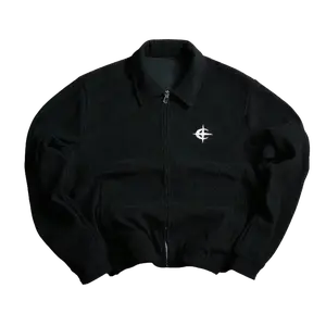 Simple Retro Lapel Jacket Spring Autumn Fashion Casual Zipper Coat Men Office Business Streetwear