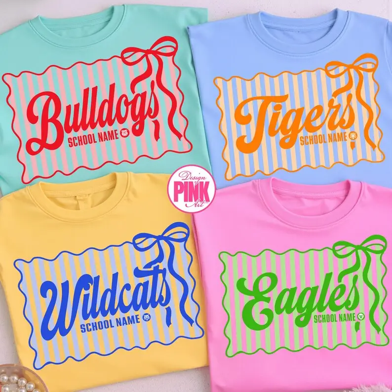 Comfort Colors Custom School Mascot Shirt, Personalized Team Logo Tee, Sports Spirit Game Day Top, Cheer Mom Trendy Outfit