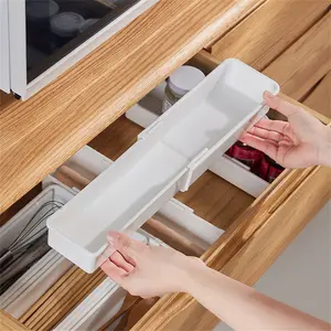 1/3-Pack Expandable Adjustable Drawer Organizer - Thickened PP Plastic Storage Bin | Deep Tray for Closet, Kitchen & Vanity - Multi-Use for Utensils, Makeup & Household Goods