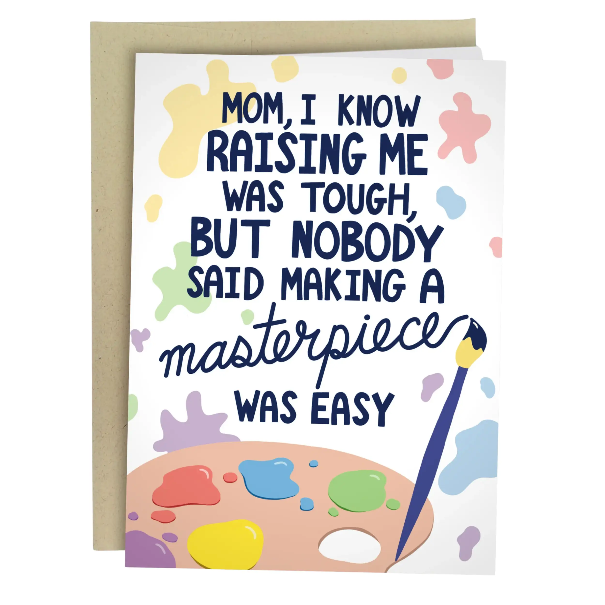 Funny Mother’s Day Cards - Mother's Day Cards for Mom - 5x7 Inch Individual Greeting Card with Kraft Envelope