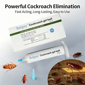 Sulguy Cockroach Repellent Gel Bait, 1x30g Tube, 1 Plunger, 1 Tip, Eco-Friendly Home Supplies, 24 Months Effect, Indoor-Outdoor Pest Control for Major Cockroach Species