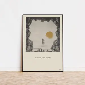 The Goonies Inspired Poster  | Mid Century Modern Poster | Minimalist Poster | Retro Art Print | Wall Art | Gifts for him C