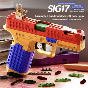 Tactical DIY Building Handle Set, Multiplayer Strategy Collaboration Toy, Outdoor Team Activity, Holiday Gift Essential, Blasters Bullets