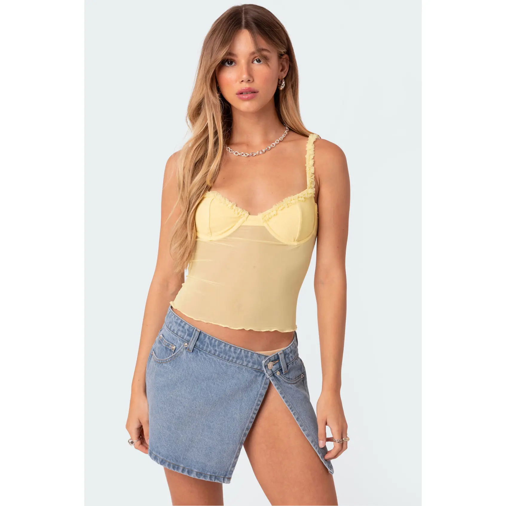 Mercy Sheer Mesh Bra Top