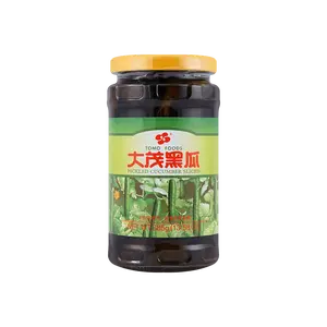 TOMO FOODS Taiwanese Preserved Mustard Greens - Sweet & Savory Pickled Cucumber Jar, 385g