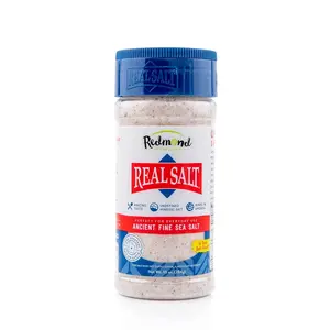 Redmond Real Sea Salt Fine 10 Ounce Shaker - Natural Unrefined Gluten Free Ideal for Cooking Healthy Flavor Gnocchi Hummus
