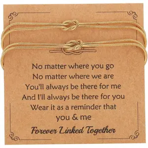 Knot Matching Bracelets for Couples Mother/Father Daughter Bracelets Dainty Forever Infinity Matching Bracelets for bf and gf